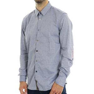 CAMICIA TOPPE AZZURRO